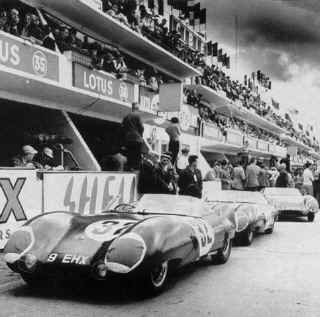 Team Lotus at LeMans, 1956