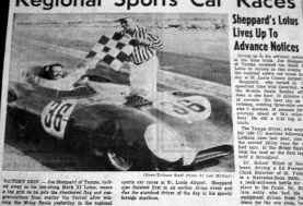 Joe in the "LeMans Eleven."  From the Tampa Tribune.
