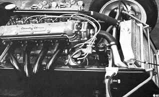 The Climax FPF nestled behind the innovative suspension