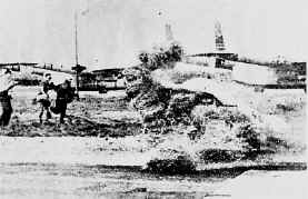 Len Bastrup in #156 off track