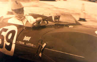 Joe Sheppard at Sebring, 1957.  Photo by Claude Haycraft